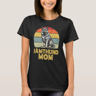 Jämthund Swedish Elkhound Dog Mama Retro Niedlich  T-Shirt