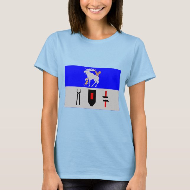 Jämtlands län flag T-Shirt (Vorderseite)