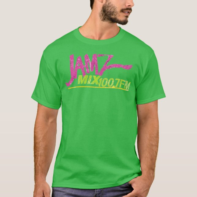 Jamz Mix 100,7 FM T-Shirt (Vorderseite)