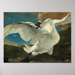 Jan Asselyn - The Threatened Swan Poster