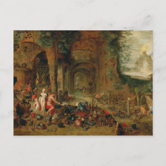 Jan Brueghel - Schmiede des Vulkans Postkarte