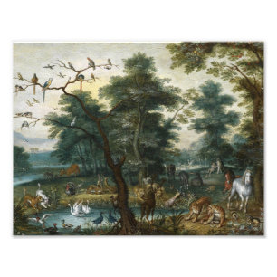 Jan Brueghel the Young - Paradies Landschaft Fotodruck
