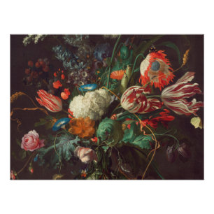 Jan Davidsz De Heem - Blumenstrauß in einer Vase Poster