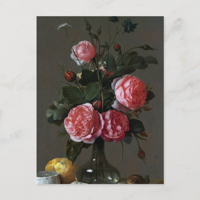 Jan Davidsz de Heem, Floral Still Life Postkarte (Vorderseite)