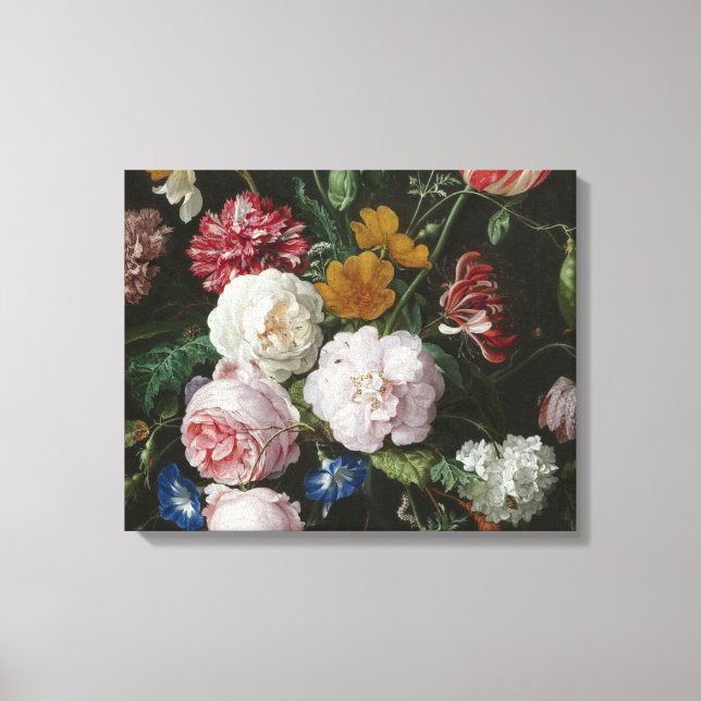 Jan Davidsz. De Heem - Stillleben mit Blume Leinwanddruck (Vorderseite)