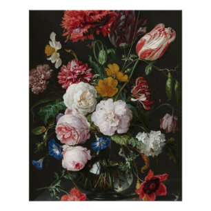 Jan Davidsz. De Heem - Stillleben mit Blume Poster