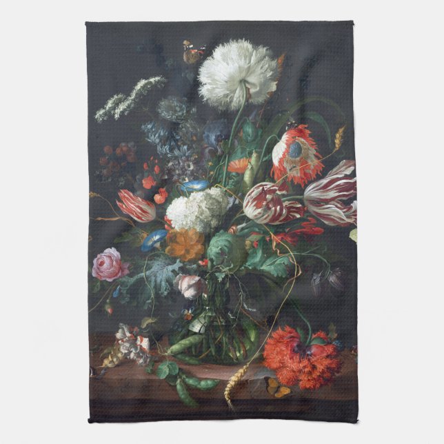 Jan Davidsz de Heem Vase von Blume Geschirrtuch (Vertikal)