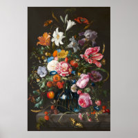 Jan Davidsz de Heem's Vasen-Blumen 2 Poster