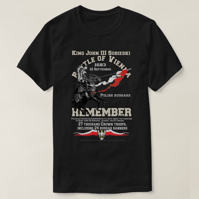 Jan III Sobieski Schlacht von Wien T-Shirt (Design vorne)