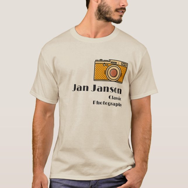 Jan Janson Classic Photography (or your name) T-Shirt (Vorderseite)