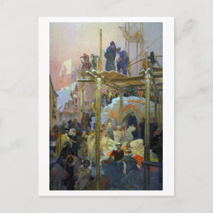 Jan Milic von Kromeriz, Mucha Postkarte