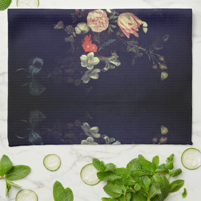 Jan Philip van Thielen - Garland der Blume Geschirrtuch (Gefaltet)