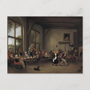 Jan Steen- Country Wedding Postkarte