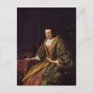 Jan Steen - Portrait von Geertruy Gael Postkarte