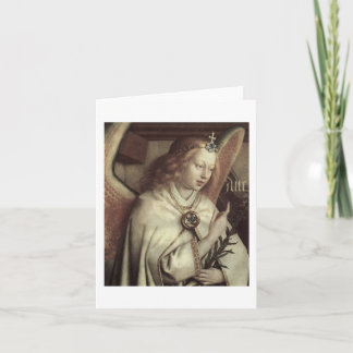 Jan van Eyck Angel, Genter Altar Fine Vintag Feiertagskarte