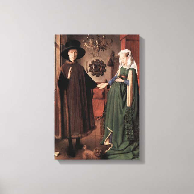 Jan Van Eyck - Arnolfini Wedding Leinwanddruck (Vorderseite)