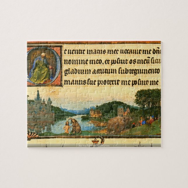 Jan van Eyck - Christs Taufepuzzlespiel Puzzle (Horizontal)