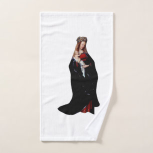 Jan van Eyck - Die Madonna in der Kirche Fine Art Handtuch