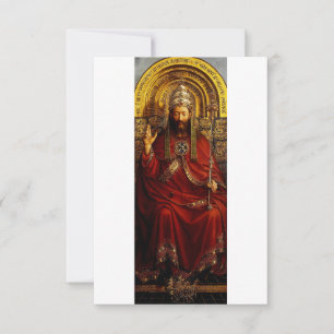 Jan van Eyck Gott der Vater auf dem Thron Fine Art Dankeskarte