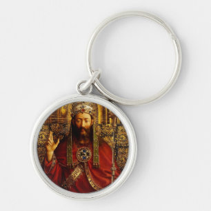 Jan van Eyck Gott der Vater auf dem Thron Fine Art Schlüsselanhänger