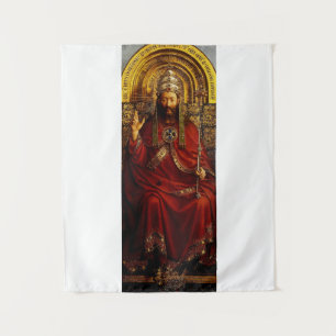 Jan van Eyck Gott der Vater auf dem Thron Fine Art Wandteppich