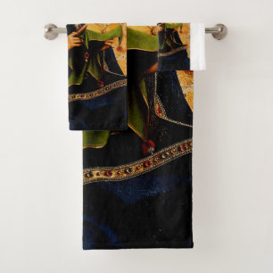 Jan van Eyck - Sammlung feiner Kunst der Jungfrau Badhandtuch Set