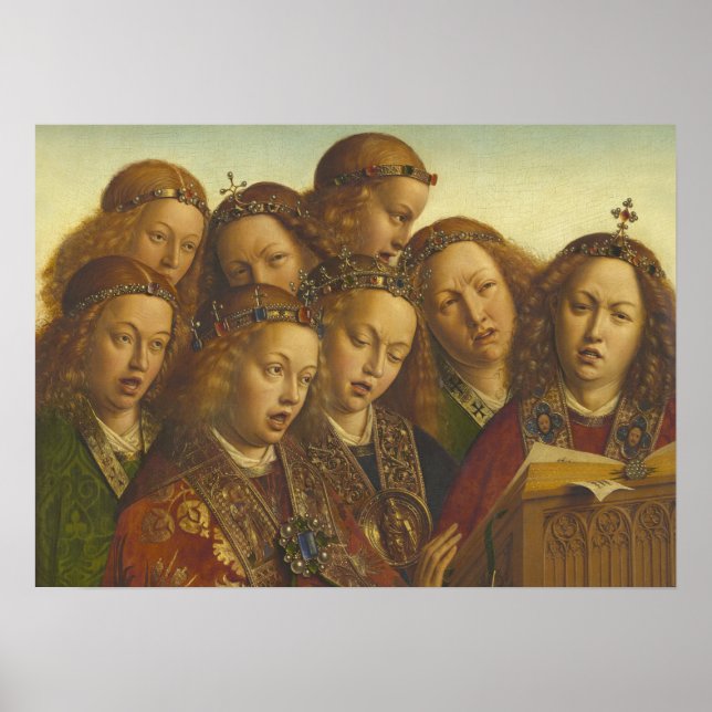 Jan van Eyck Singing angels Gent CC0184 Poster (Vorne)