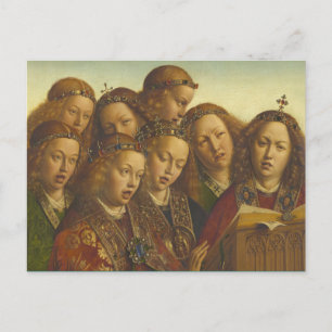 Jan van Eyck Singing angels Gent CC0974 Postkarte