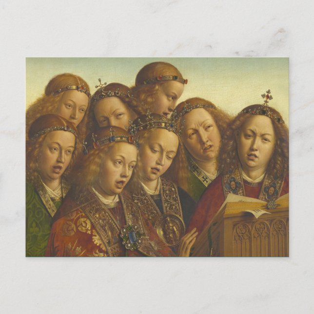 Jan van Eyck Singing angels Gent CC0974 Postkarte (Vorderseite)