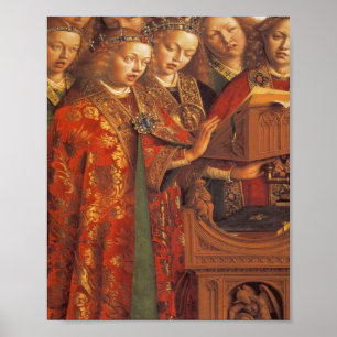 Jan Van Eyck - The Gent Altarpiece - Singing Angel Poster