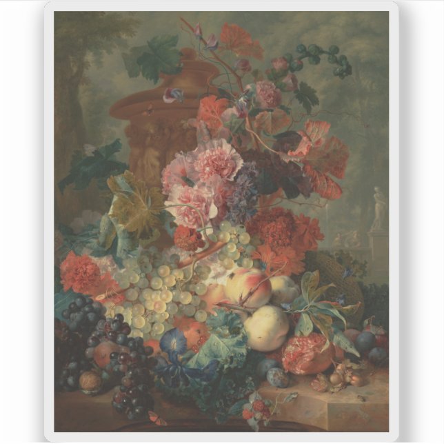 Jan van Huysum - Fruchtsaft Aufkleber (Vorderseite)