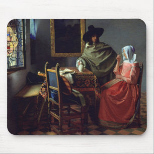Jan. Vermeer - das Glas des Weins Mousepad