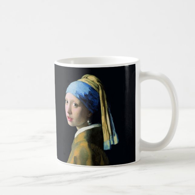 Jan Vermeer Girl mit Perle und Barockkunst Tasse (Rechts)