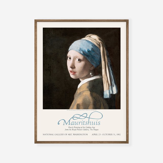 Jan Vermeer Girl mit Perlmutt, Kunstausstellung Poster (Von Creator hochgeladen)