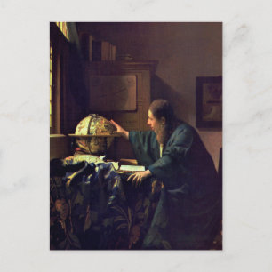Jan Vermeer, The Astronomer Postcard Postkarte