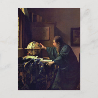 Jan Vermeer, The Astronomer Postcard Postkarte