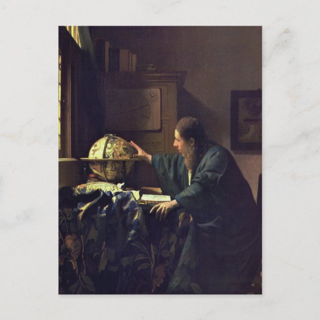 Jan Vermeer, The Astronomer Postcard Postkarte (Vorderseite)