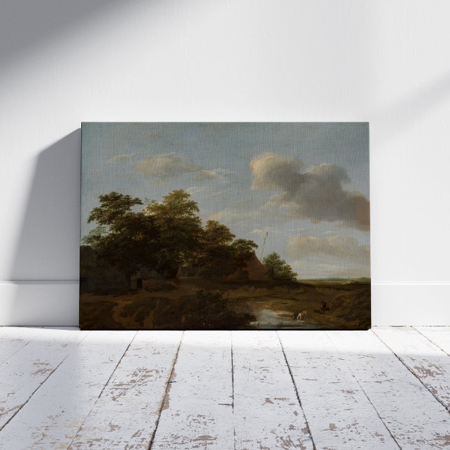 Jan Vermeer van Haarlem, Landschaft mit Bauernhof Poster (Von Creator hochgeladen)