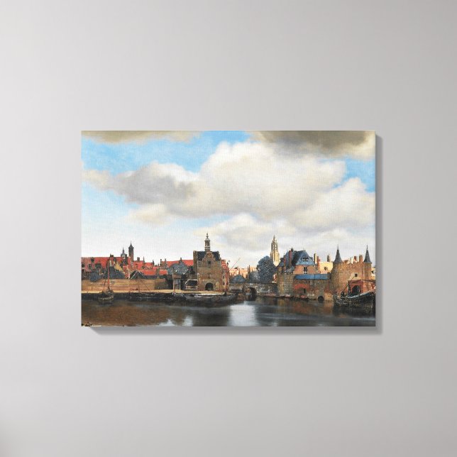 Jan Vermeer - View on Delft Leinwanddruck (Vorderseite)