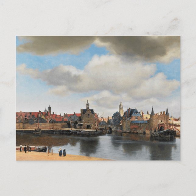 Jan Vermeer - View on Delft Postkarte (Vorderseite)
