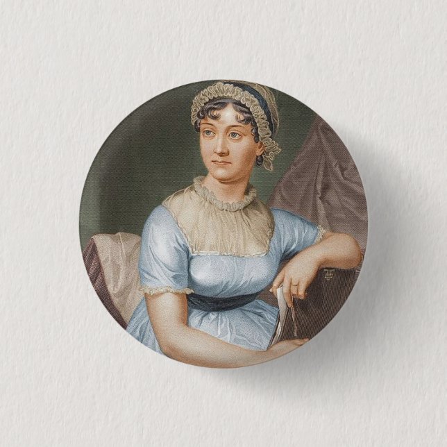 Jane Austen (1775-1817) Button (Vorderseite)
