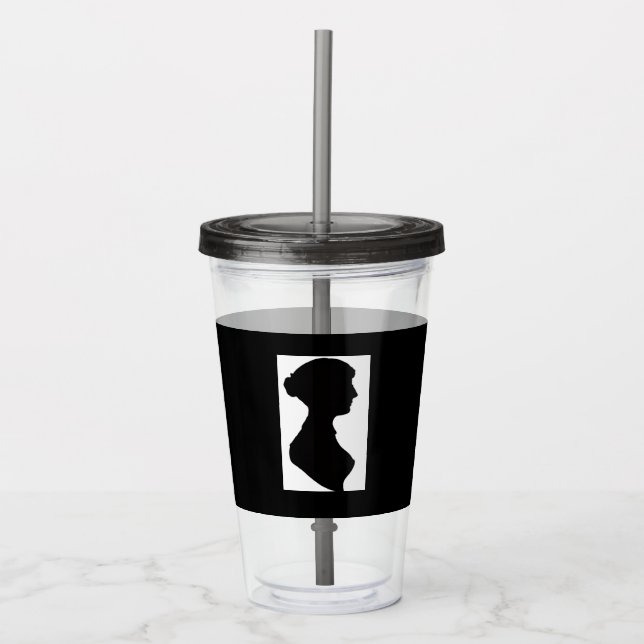 Jane-Austen-Acrylbecher Acryltrinkbecher (Vorderseite)