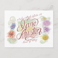 Jane Austen-Art der Tagespostkarte