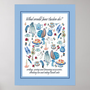 Jane Austen art Poster