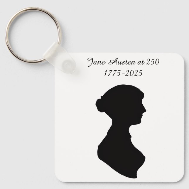 Jane Austen at 250 Schlüsselanhänger (Vorderseite)
