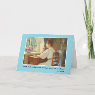 Jane-Austen-Briefkarte Karte
