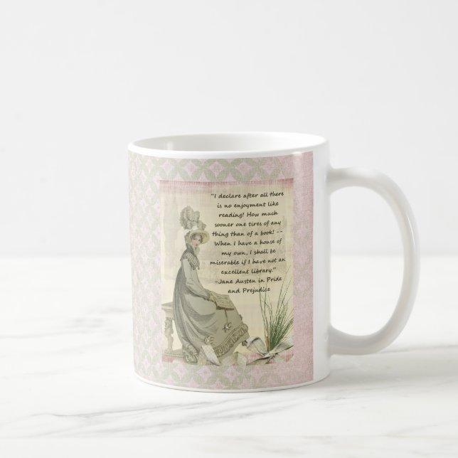 Jane Austen-Buch-Liebhaber Tasse (Rechts)
