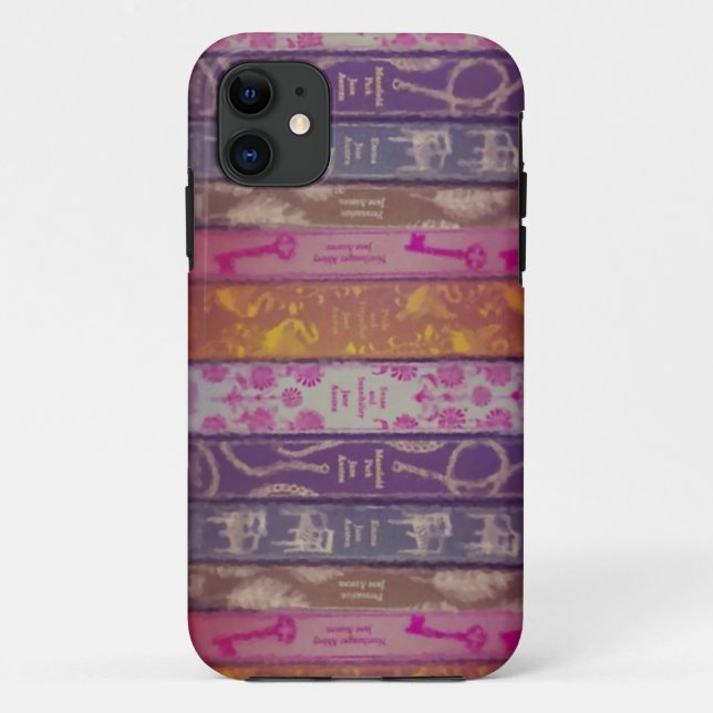Jane Austen-Bücher iPhone Fall Case-Mate iPhone Hülle (Rückseite)