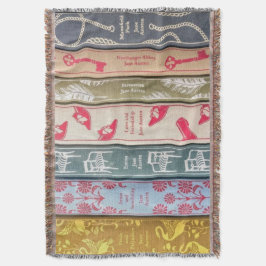 Jane-Austen-Bücher-Wurfdecke Decke