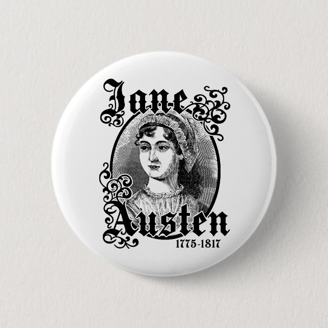 Jane Austen Button (Vorderseite)